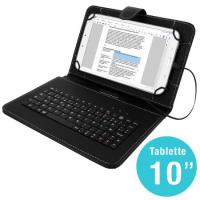 Étui avec clavier AZERTY integré pour Tablettes 10'